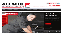 Desktop Screenshot of alcaldeautoparts.com